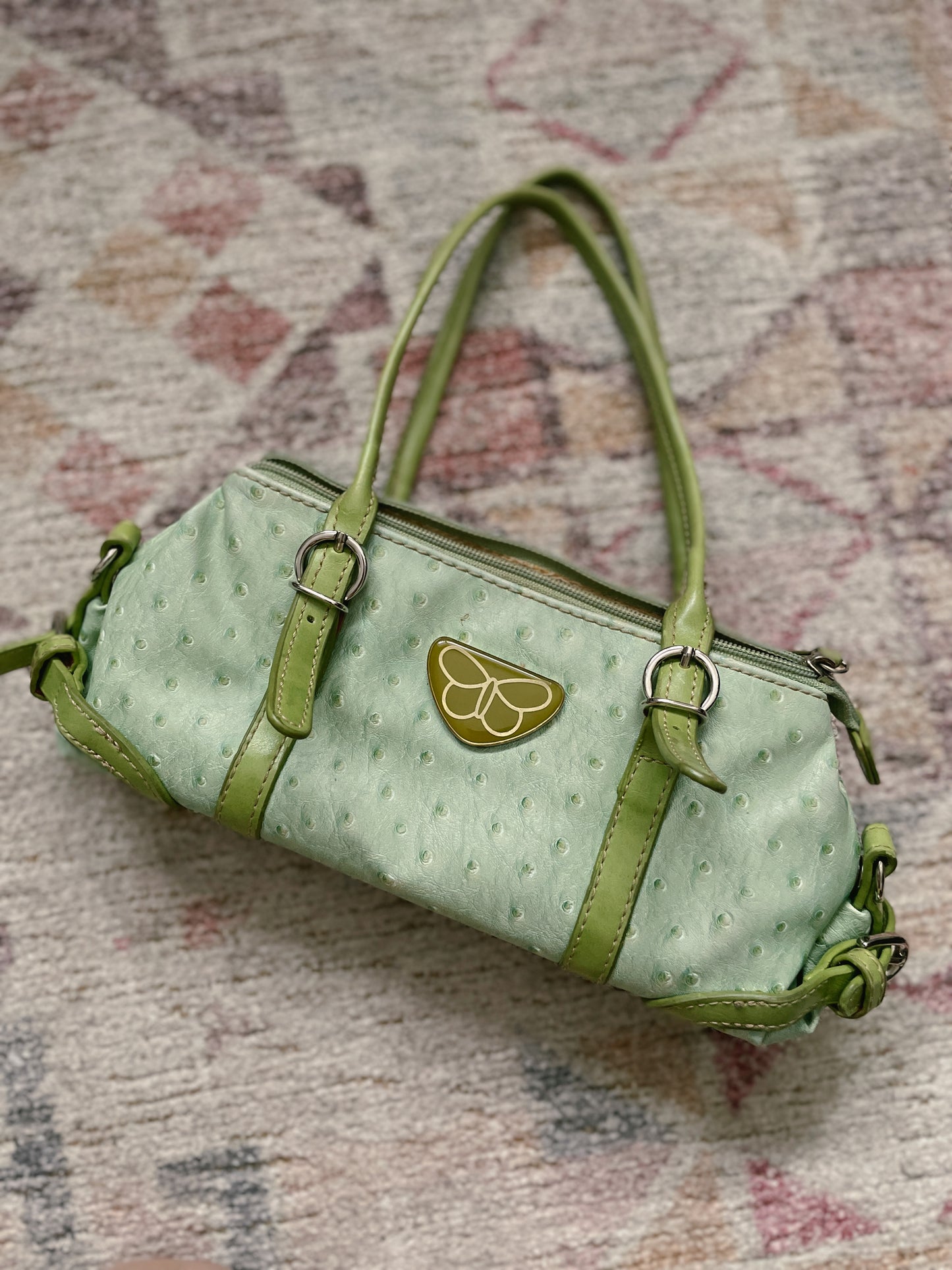 Lime Butterfly Handbag