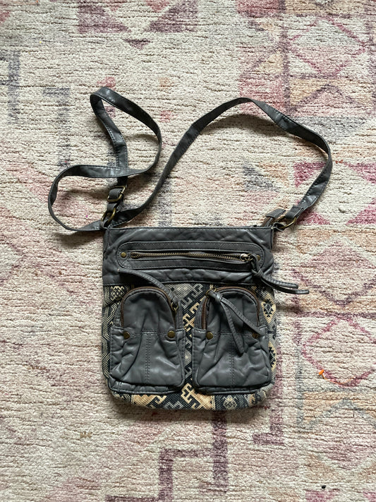 Abstract Blue Crossbody | From the Rack | Grace Thrifts