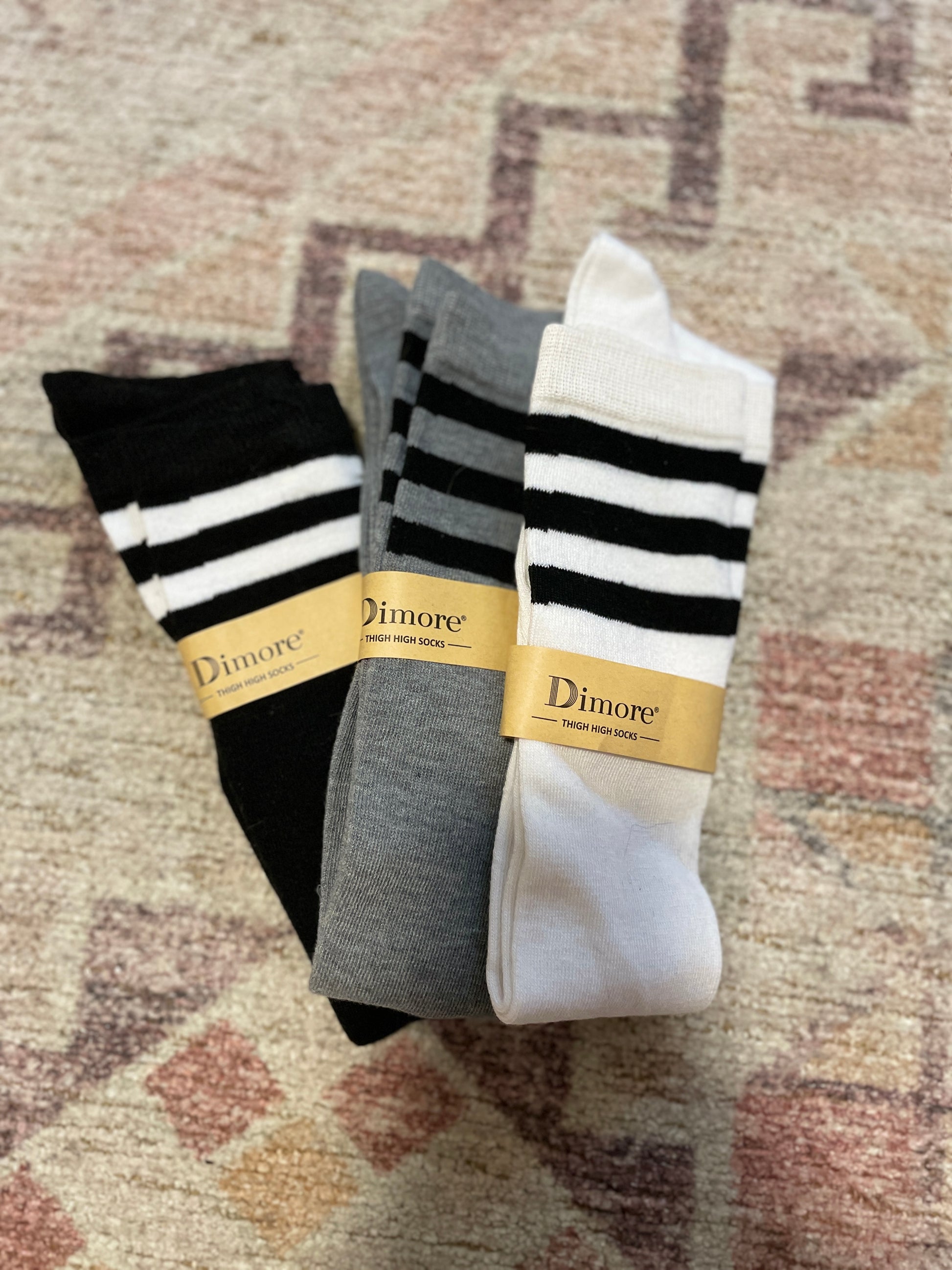 Thigh High Striped Socks | From the Rack | Grace Thrifts