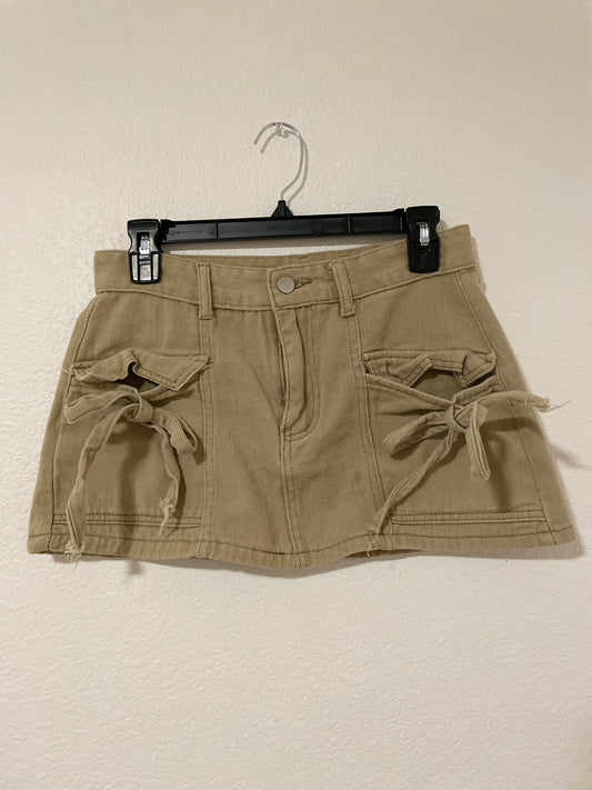 Coquette Cargo Mini Skirt | From the Rack | Grace Thrifts