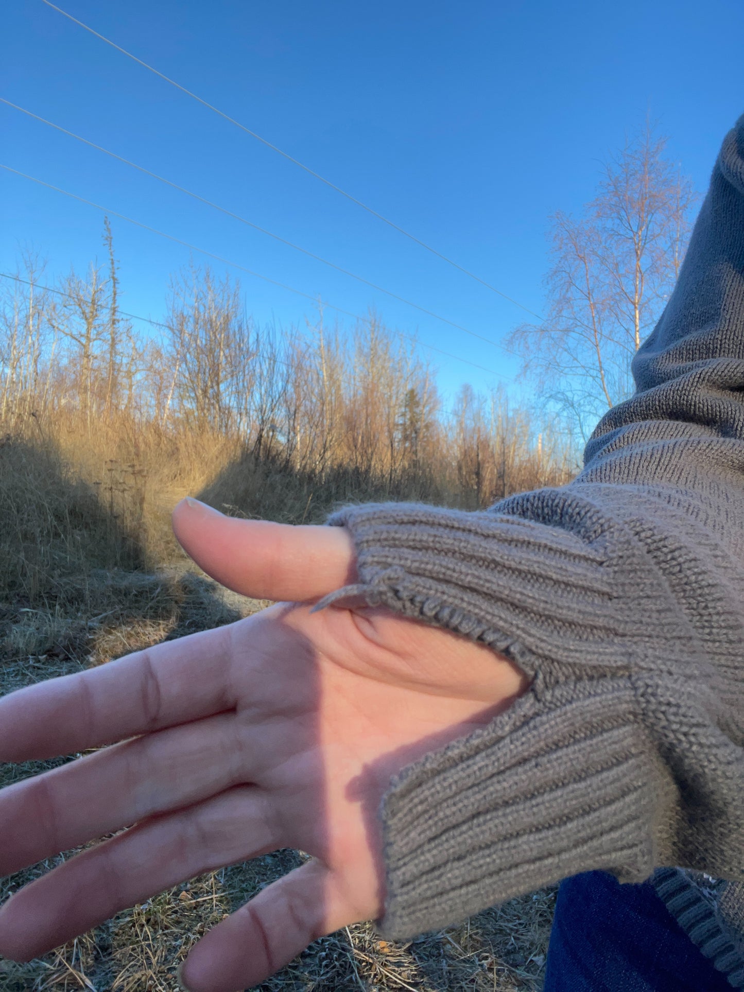 Grey Flamingo Christmas Sweater | From the Rack | Grace Thrifts | Wasilla, AK