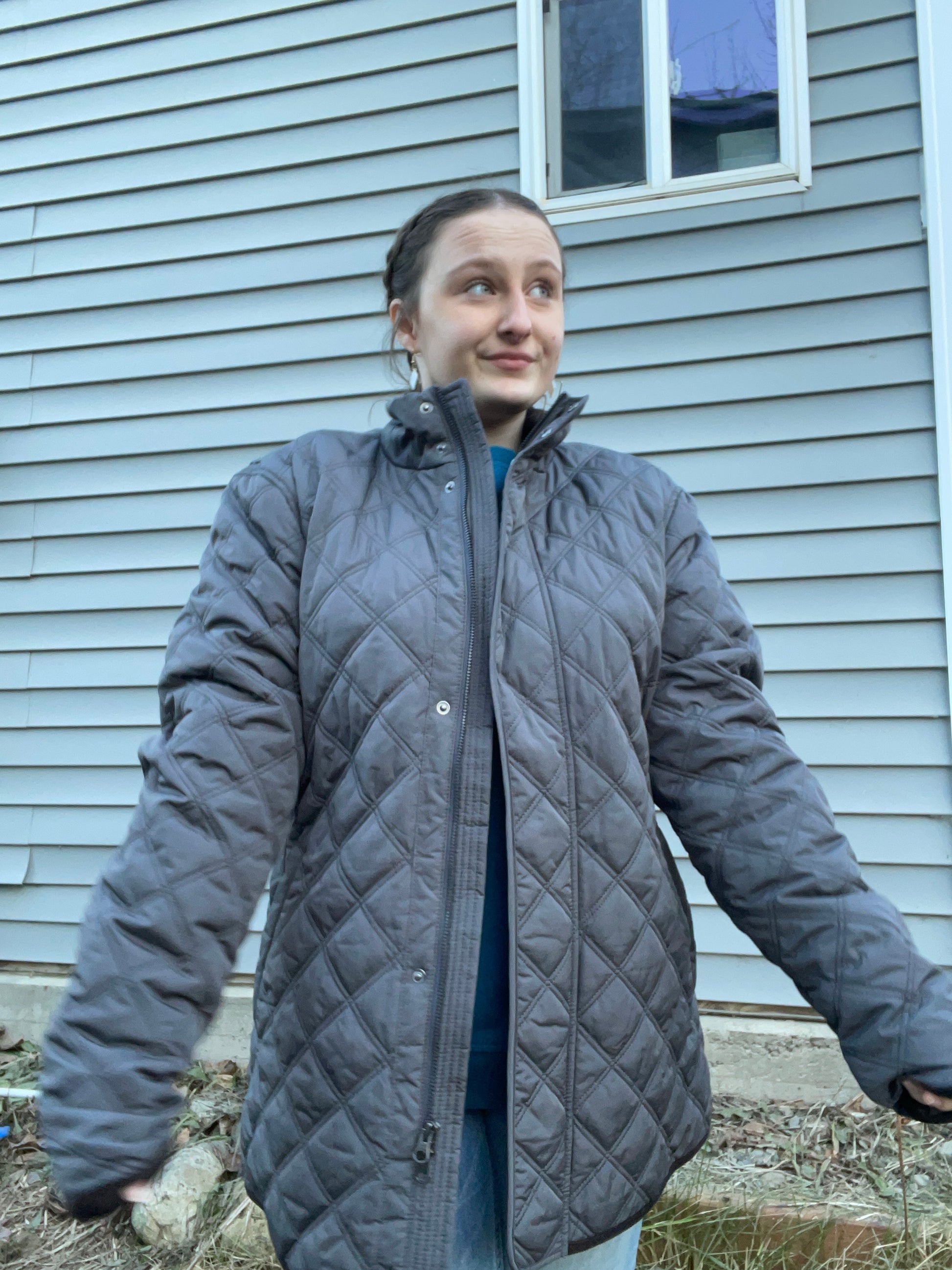 Quilted Button Up Coat | From the Rack | Grace Thrifts | Curated Secondhand Styles | Wasilla, AK