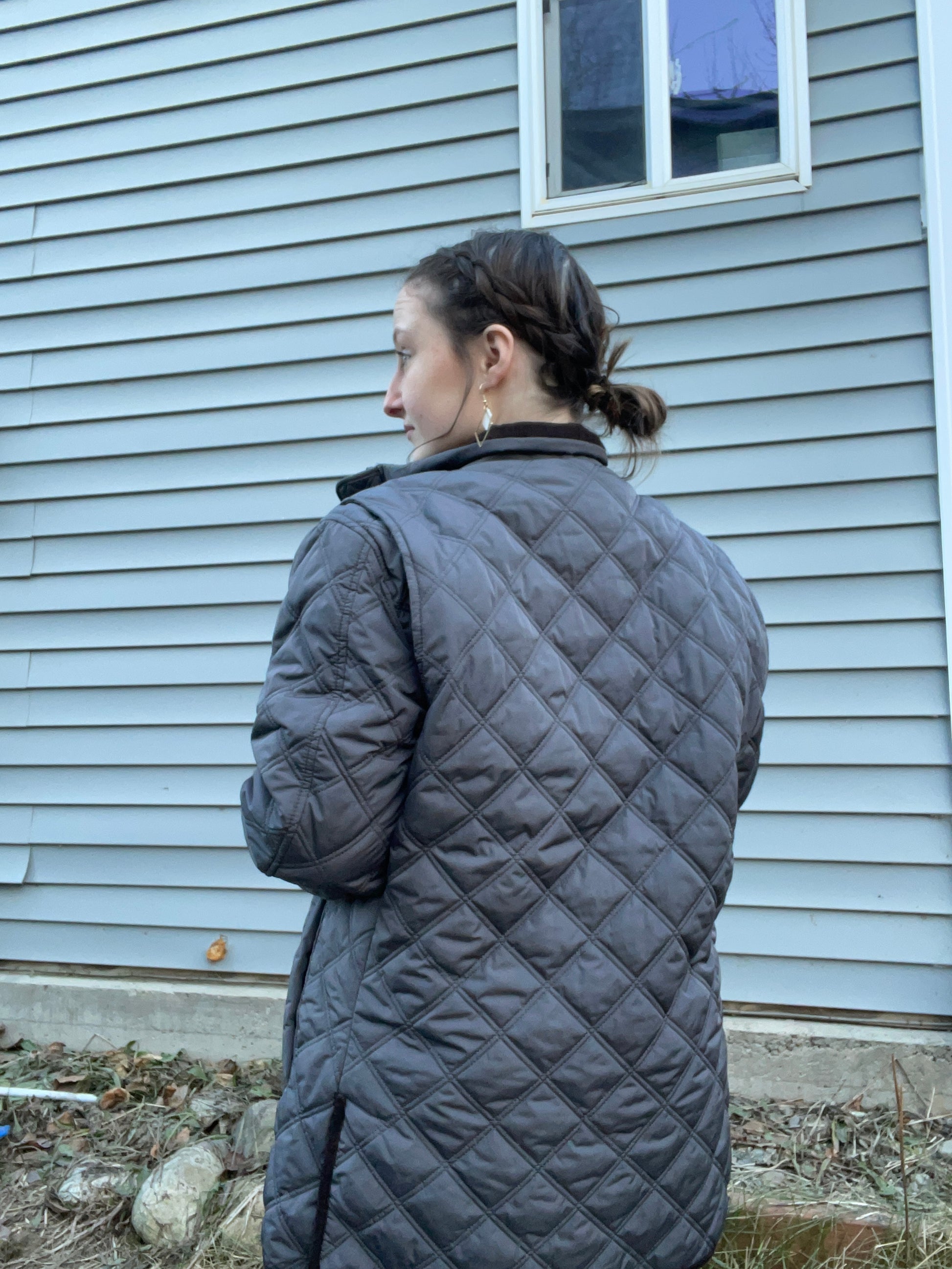 Quilted Button Up Coat | From the Rack | Grace Thrifts | Curated Secondhand Styles | Wasilla, AK