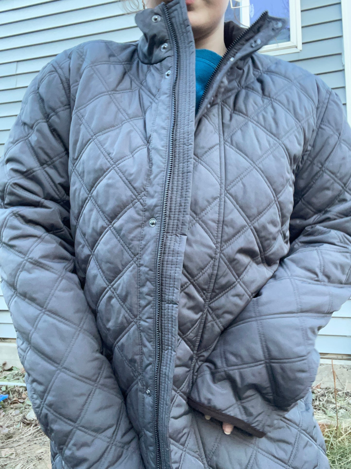 Quilted Button Up Coat | From the Rack | Grace Thrifts | Curated Secondhand Styles | Wasilla, AK
