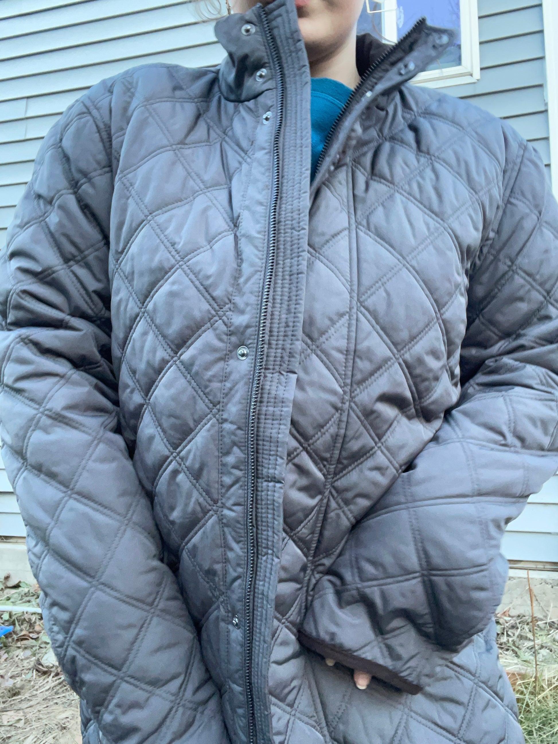 Quilted Button Up Coat | From the Rack | Grace Thrifts | Curated Secondhand Styles | Wasilla, AK