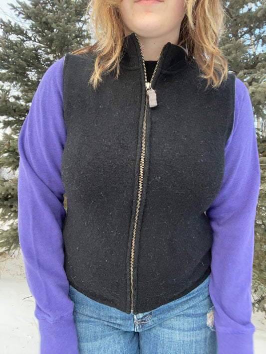 Woolrich Black Vest | From the Rack | Grace Thrifts