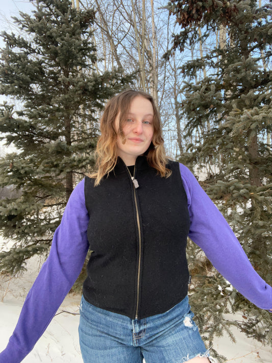 Woolrich Black Vest | From the Rack | Grace Thrifts