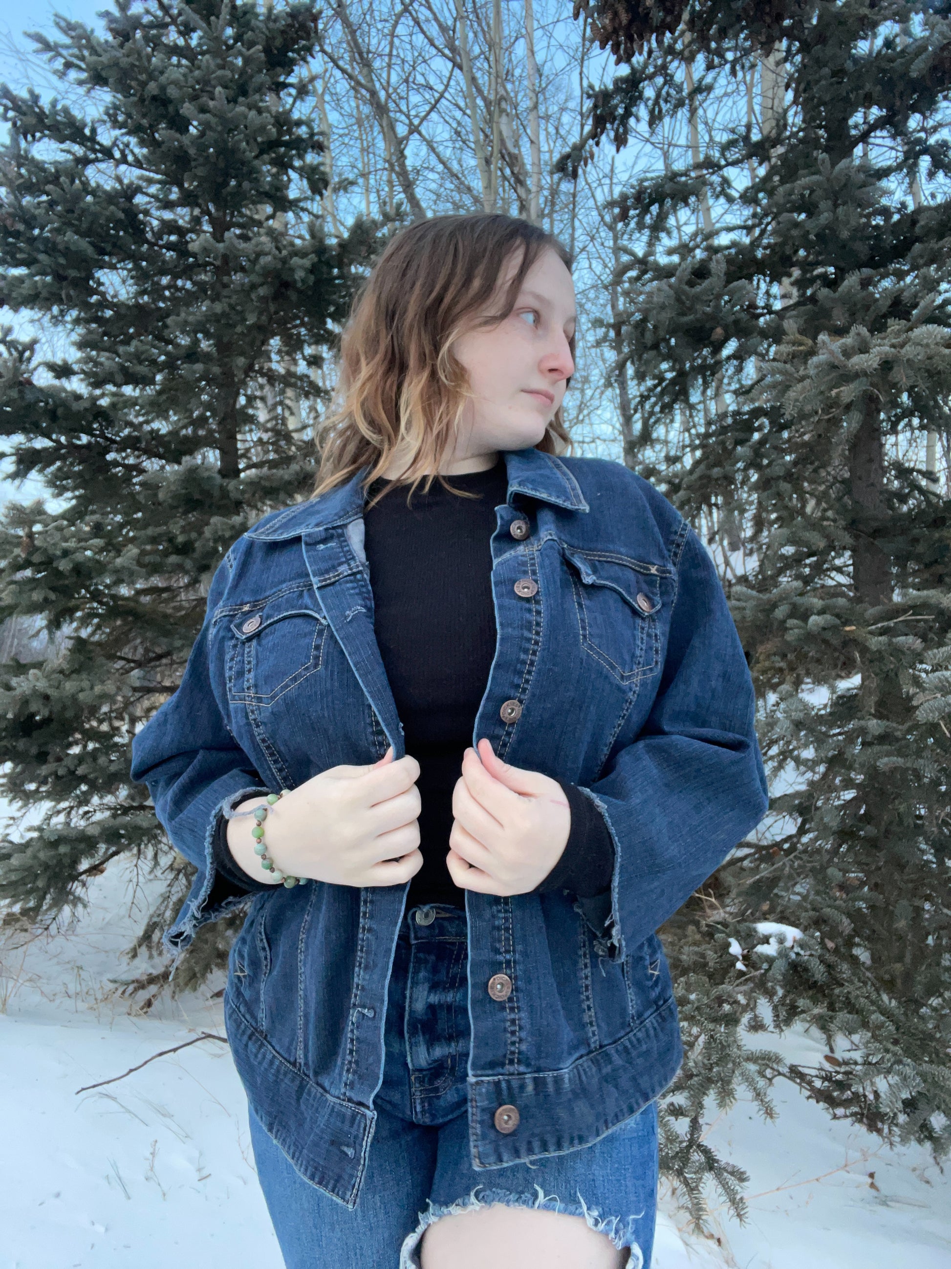 Dickies Cropped Jean Jacket | From the Rack | Grace Thrifts