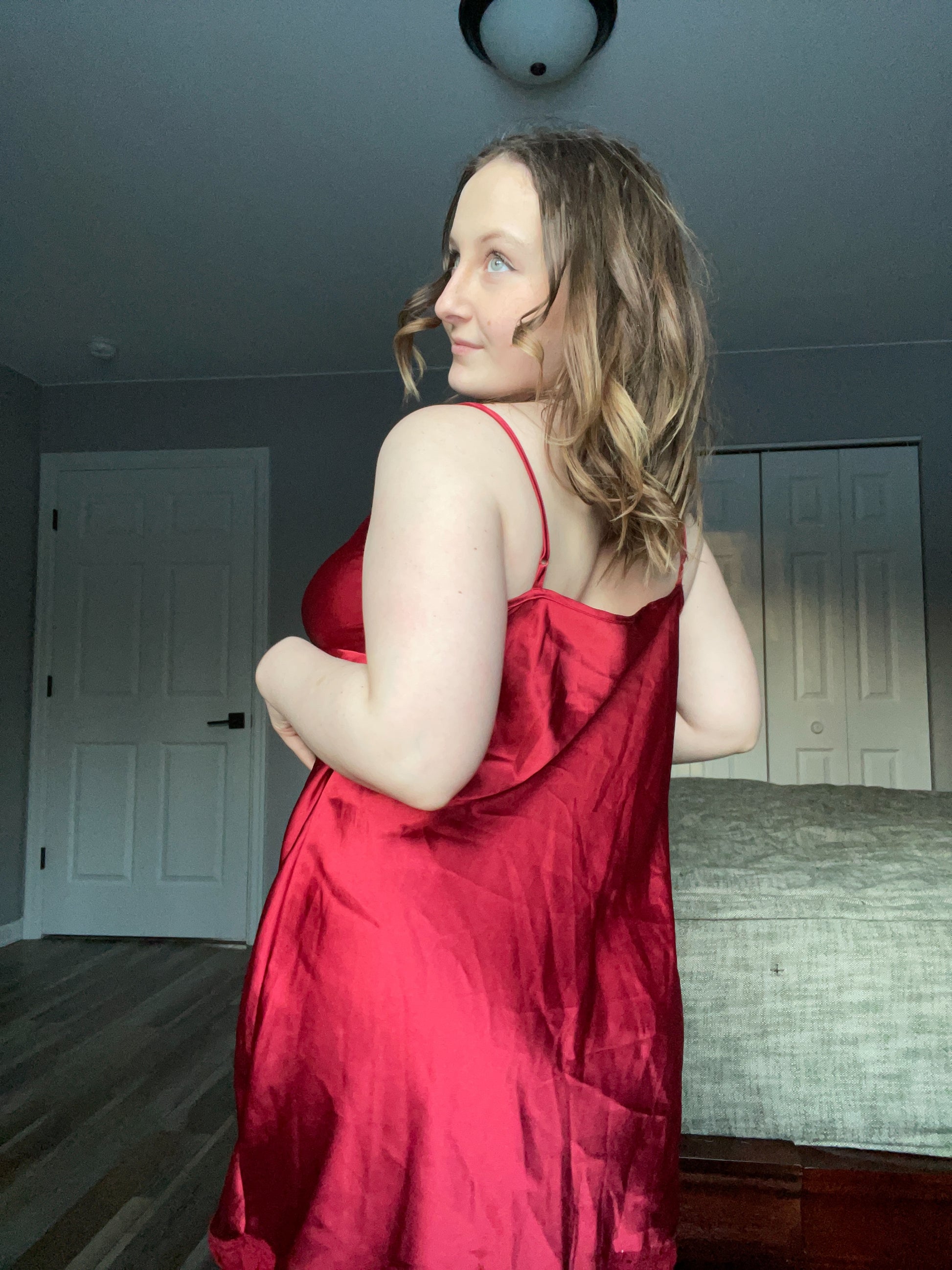 Red Lace Slip Dress | From the Rack | Grace Thrifts
