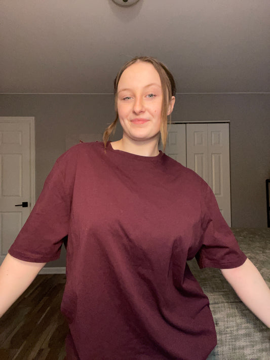 Classic Maroon Tee | From the Rack | Grace Thrifts