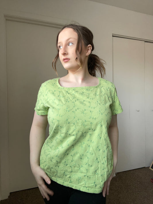 Embroidered Floral T-Shirt | From the Rack | Grace Thrifts