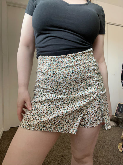 Zara Floral Mini Skort  | From the Rack | Grace Thrifts