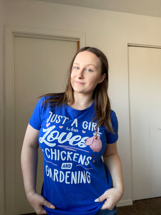 Chicken & Garden Lover Graphic Tee | From the Rack | Grace Thrifts