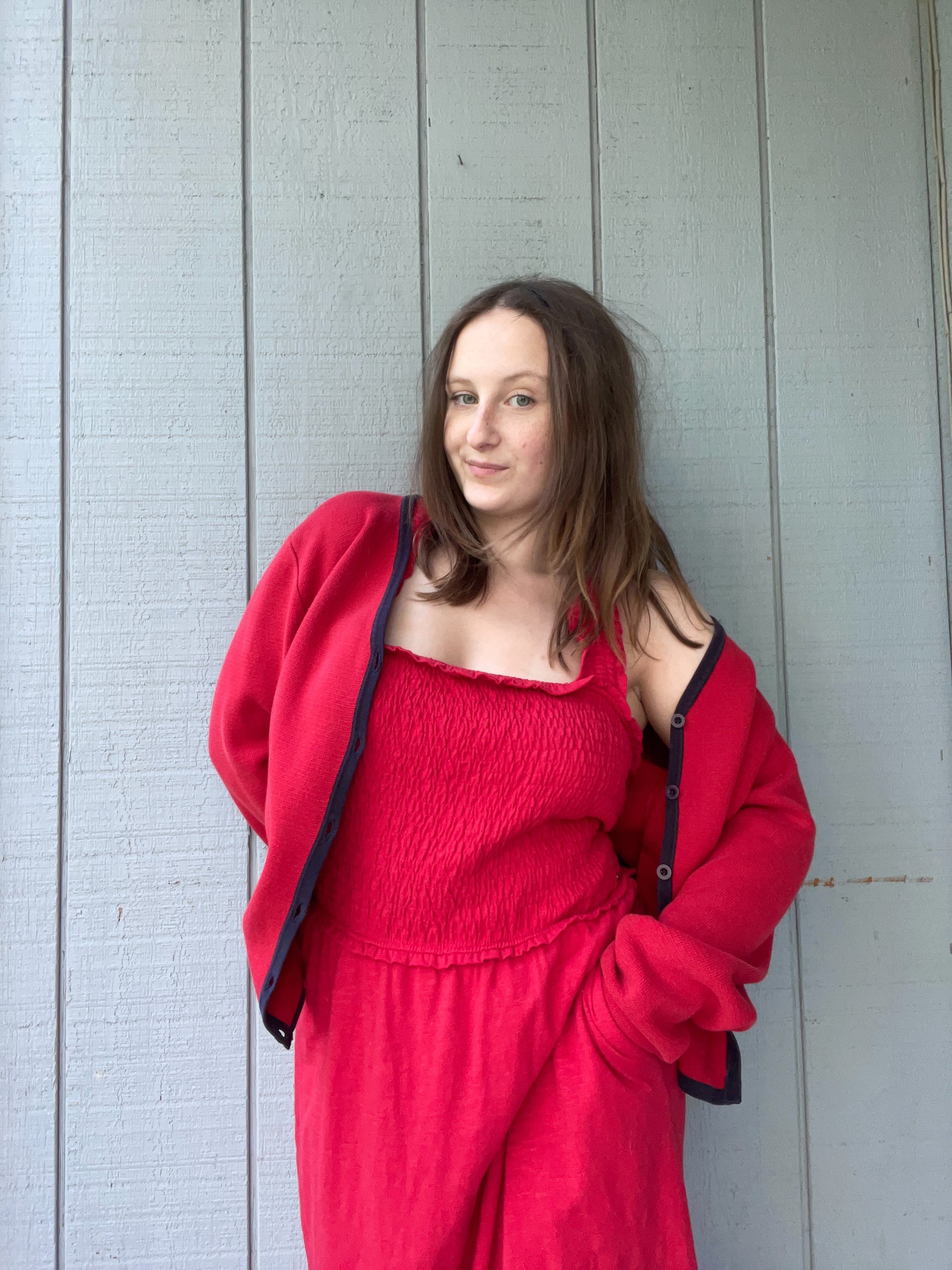 Royal Blue Knit Cardigan | From the Rack | Grace Thrifts