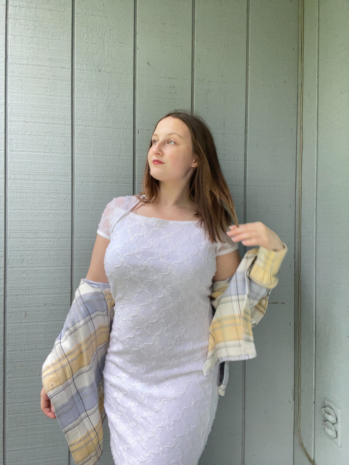 White Coquette Mini Dress | From the Rack | Grace Thrifts