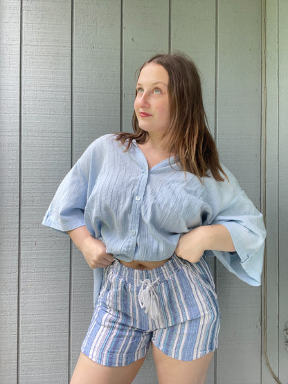 Sea Striped Lounge Shorts | From the Rack | Grace Thrifts