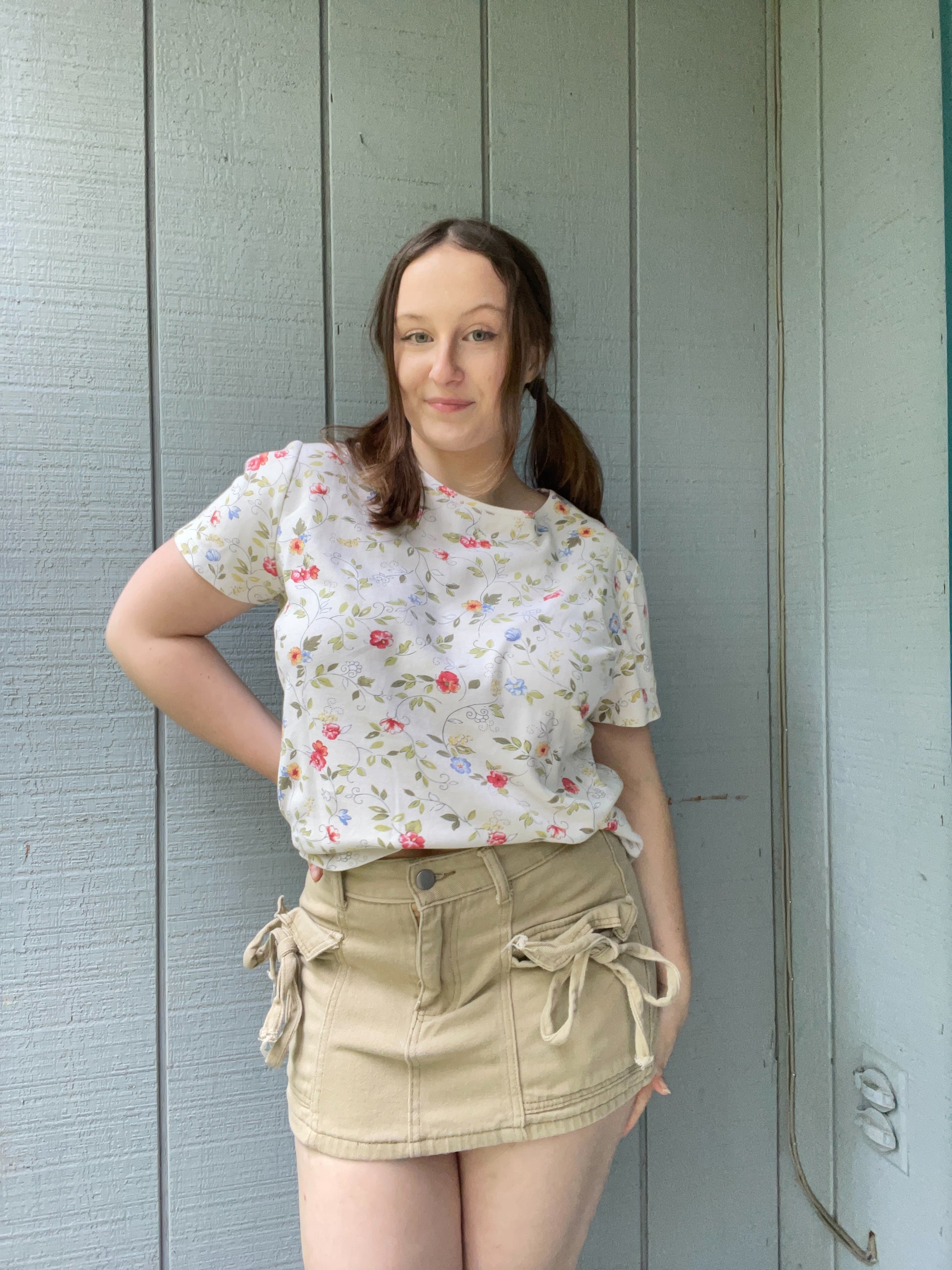 Coquette Cargo Mini Skirt | From the Rack | Grace Thrifts