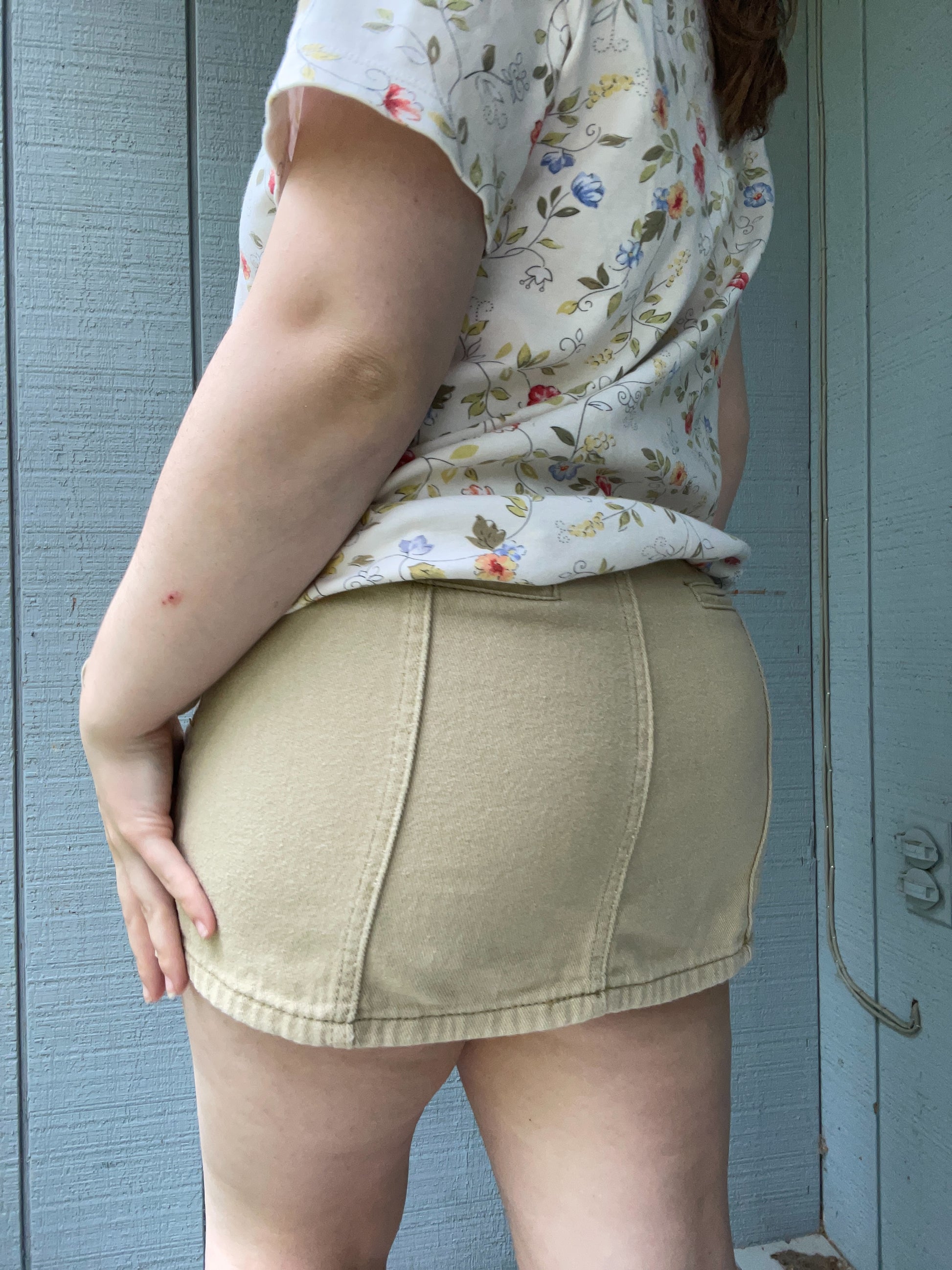 Coquette Cargo Mini Skirt | From the Rack | Grace Thrifts