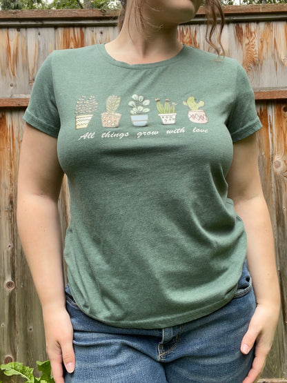 All Things Grow With Love Graphic Tee | From the Rack | Grace Thrifts