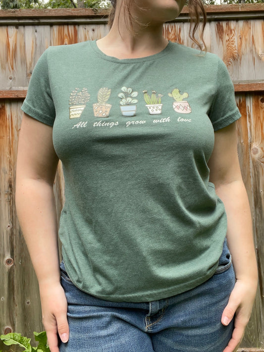 All Things Grow With Love Graphic Tee | From the Rack | Grace Thrifts