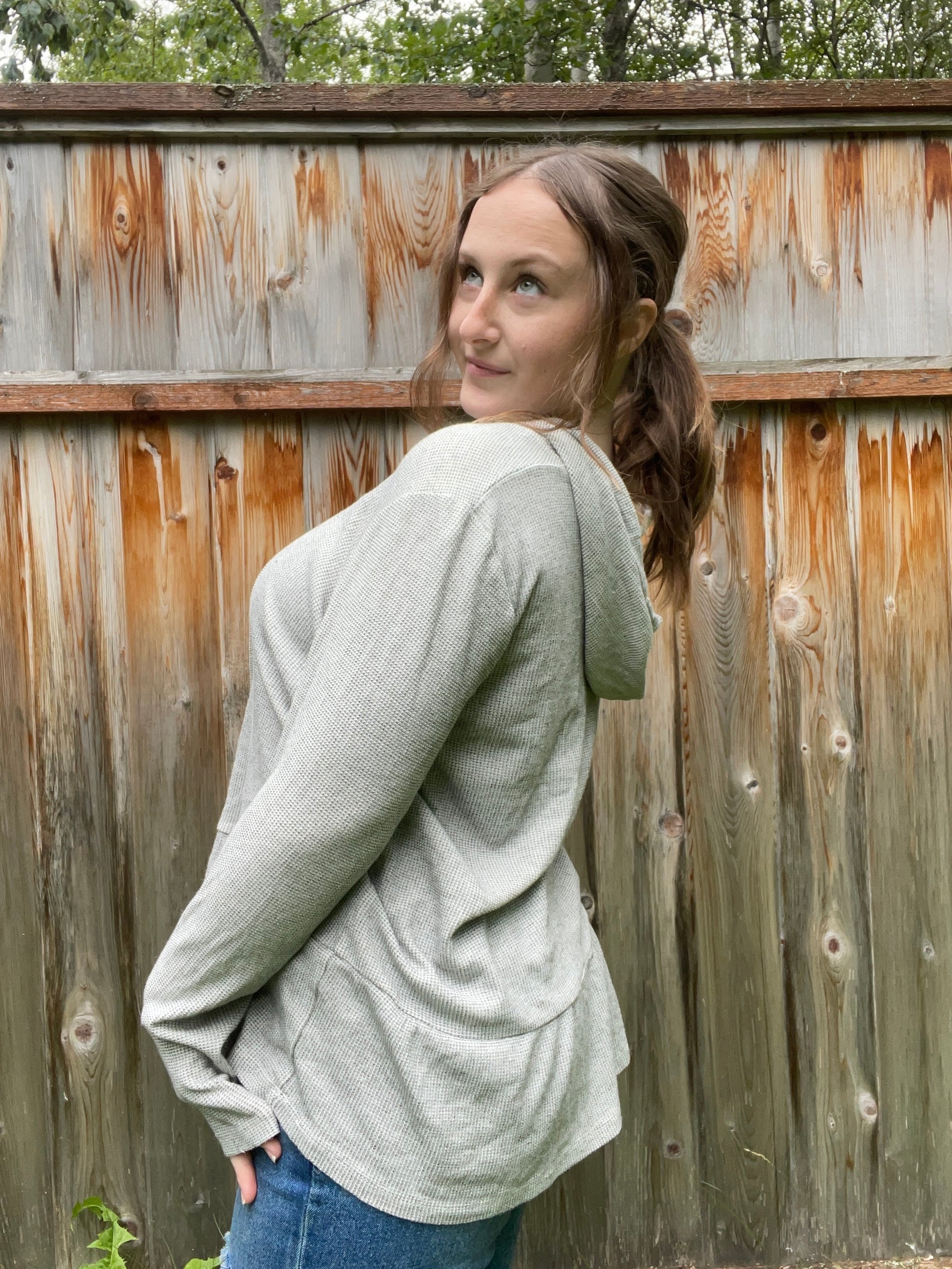 Grey Lightweight Hoodie | From the Rack | Grace Thrifts