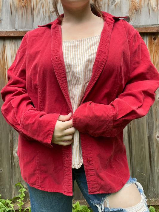Red Corduroy Jacket | From the Rack | Grace Thrifts