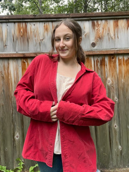 Red Corduroy Jacket | From the Rack | Grace Thrifts