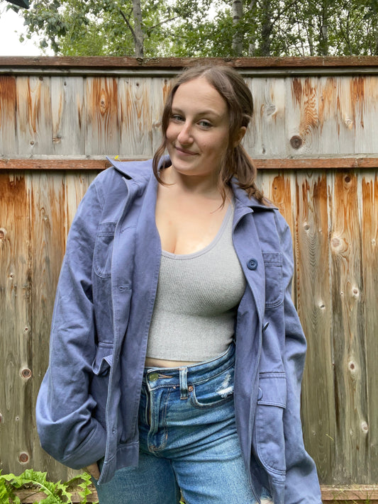 Blue L.L.Bean Shacket | From the Rack | Grace Thrifts