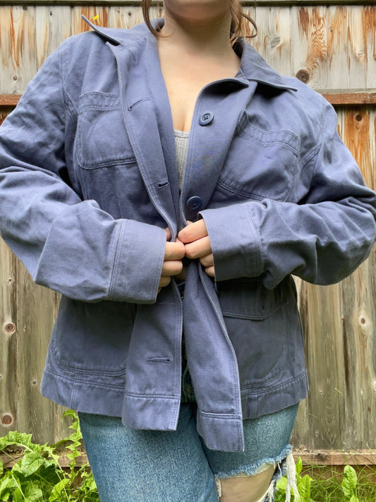 Blue L.L.Bean Shacket | From the Rack | Grace Thrifts