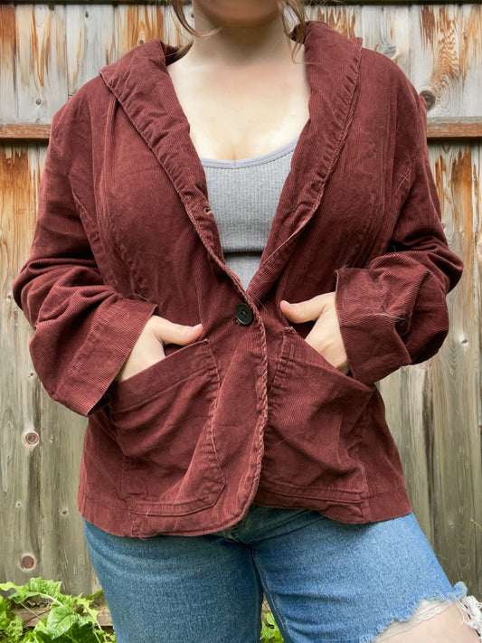 Eddie Bauer Ribbed Blazer | From the Rack | Grace Thrifts