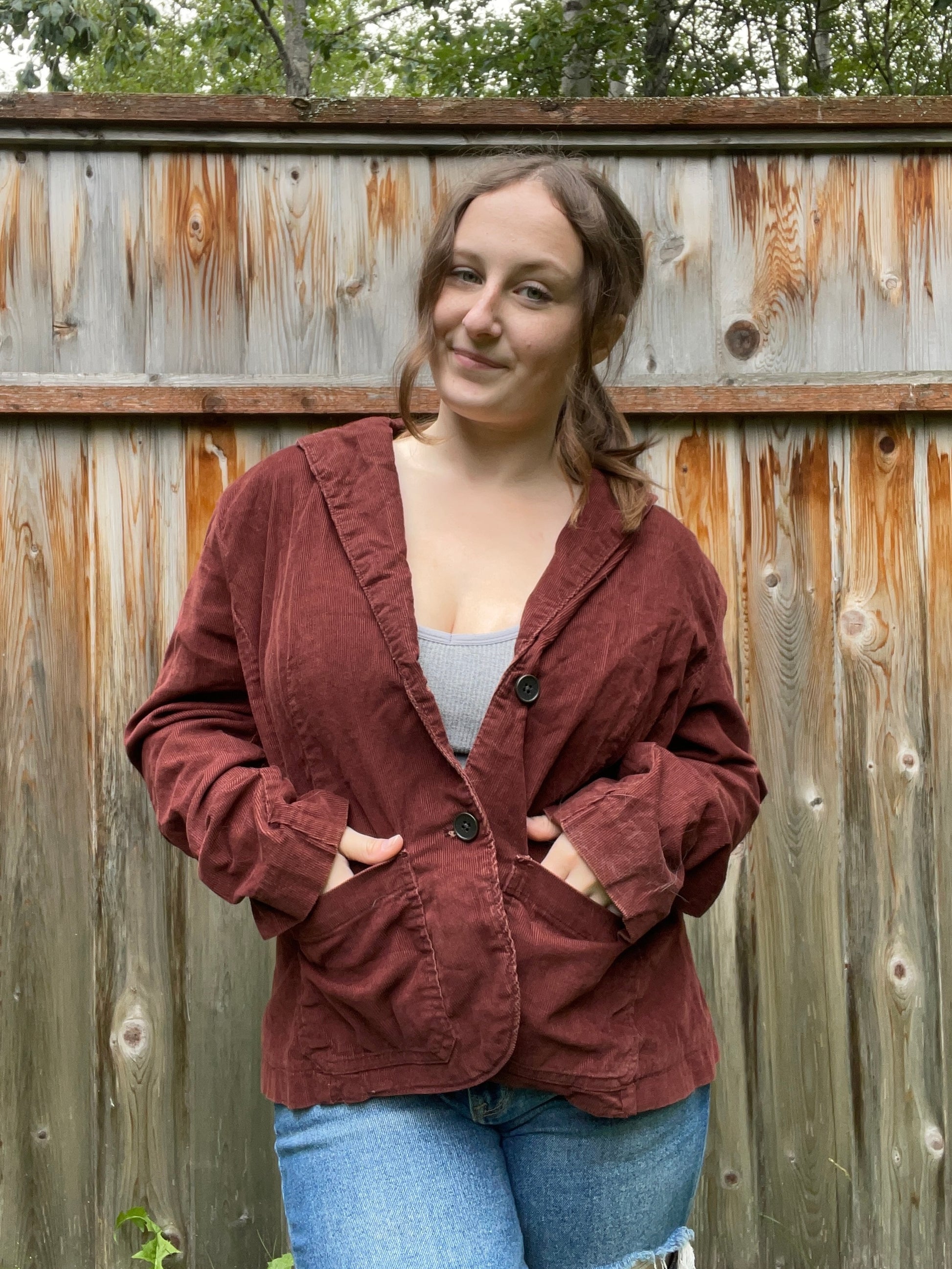 Eddie Bauer Ribbed Blazer | From the Rack | Grace Thrifts