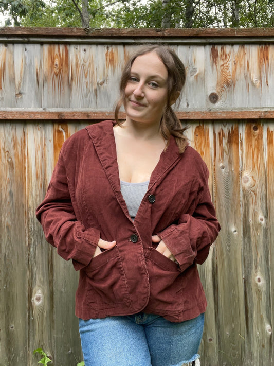 Eddie Bauer Ribbed Blazer | From the Rack | Grace Thrifts