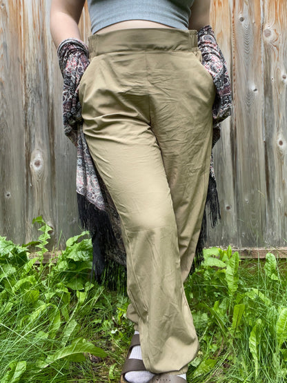 Tan Parachute Pants | From the Rack | Grace Thrifts