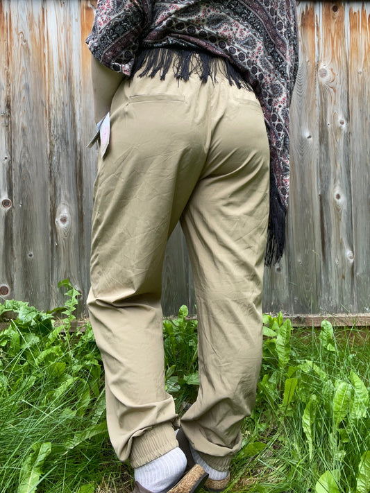 Tan Parachute Pants | From the Rack | Grace Thrifts