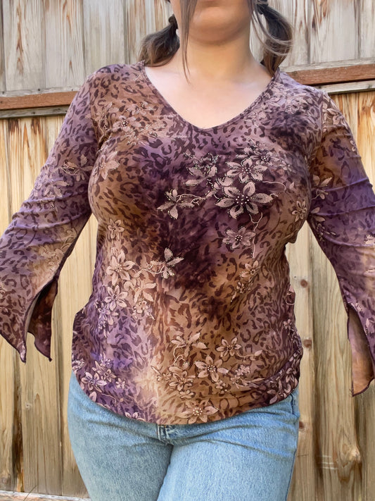 Whimsy and Wild Blouse | From the Rack | Grace Thrifts