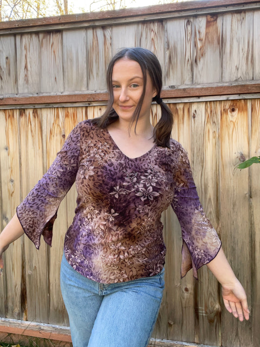 Whimsy and Wild Blouse | From the Rack | Grace Thrifts