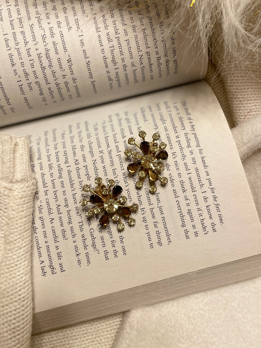 Gemstone Firework Clip On Earrings | From the Rack | Grace Thrifts