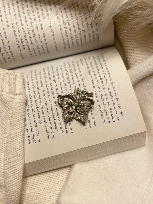 Vintage Silver Flower Brooch | From the Rack | Grace Thrifts