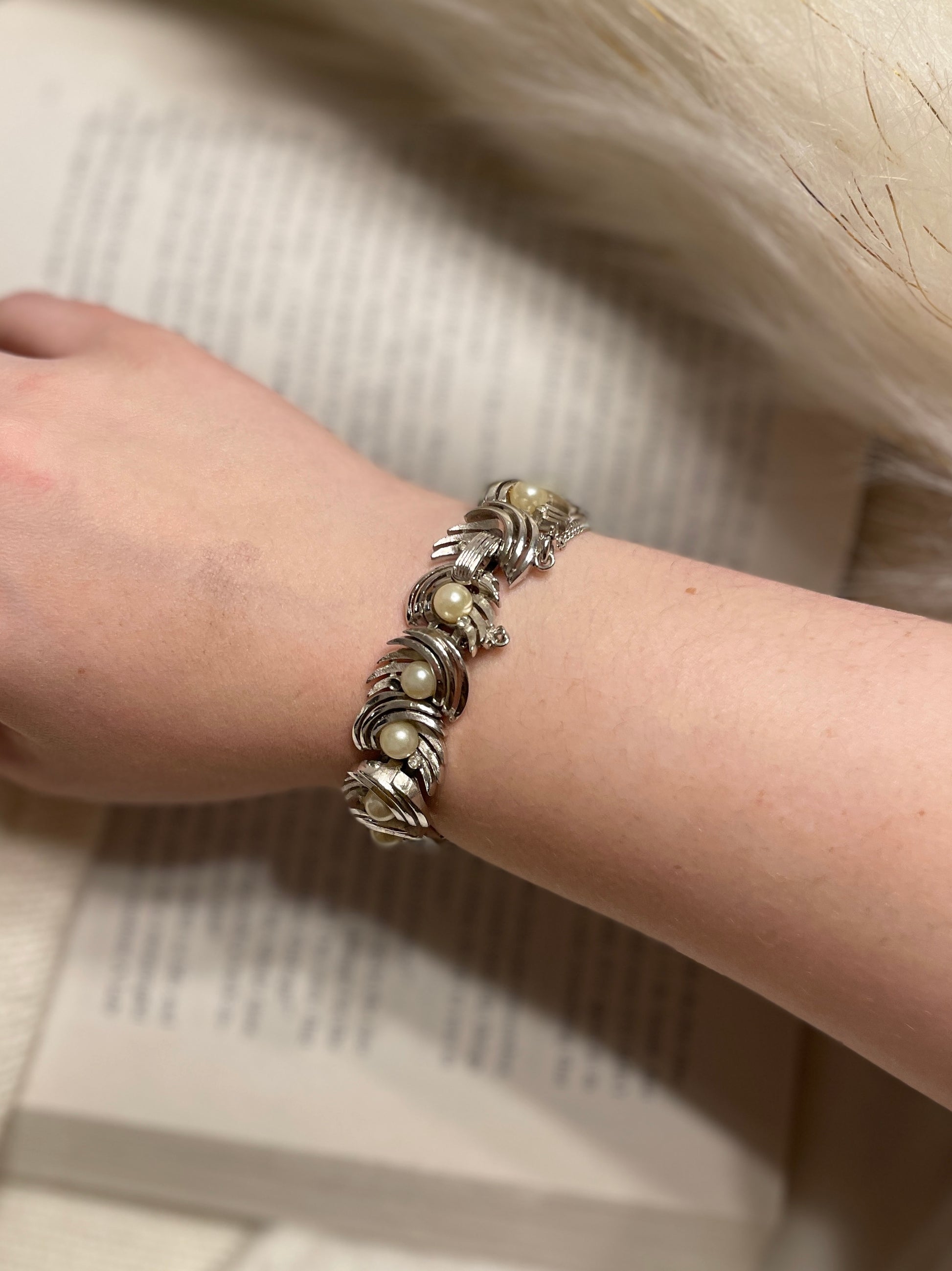 Silver Pearl Bracelet | From the Rack | Grace Thrifts