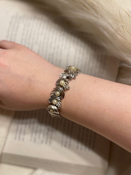 Silver Pearl Bracelet | From the Rack | Grace Thrifts