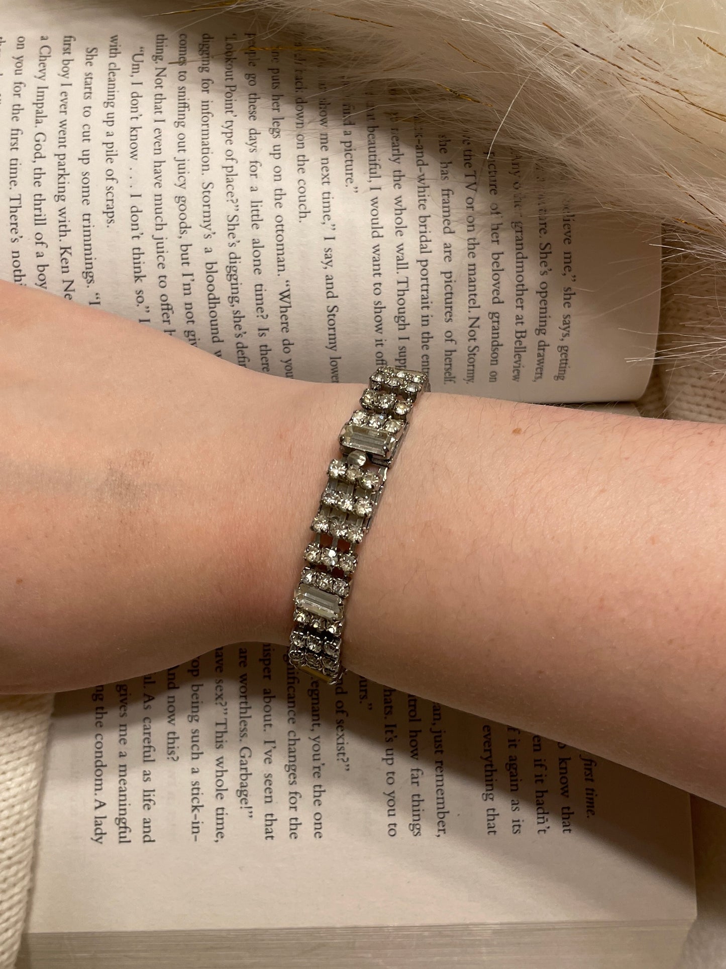 Thin Rhinestone Bracelet