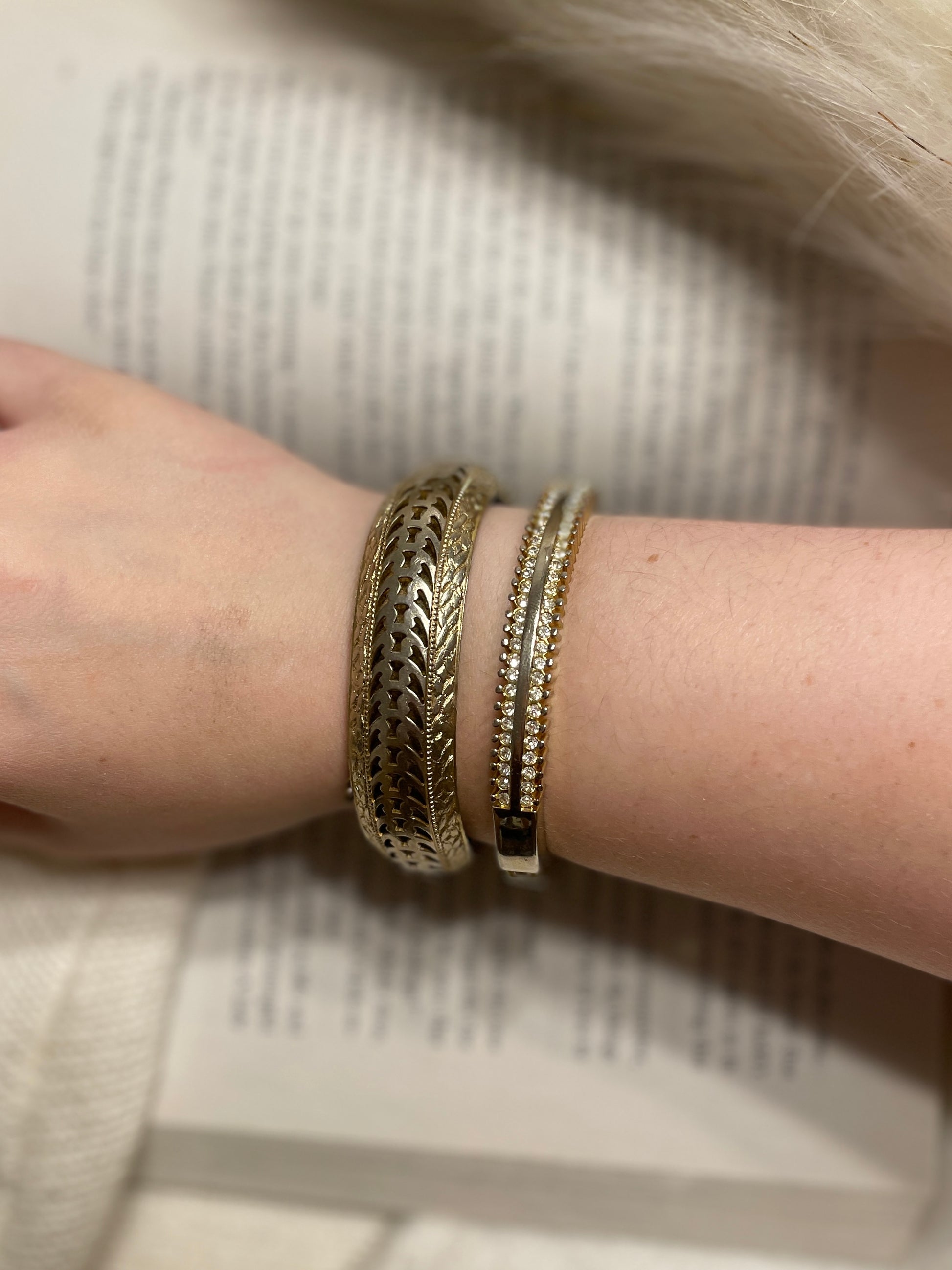 Engraved Gold Clasp Bracelets | From the Rack | Grace Thrifts