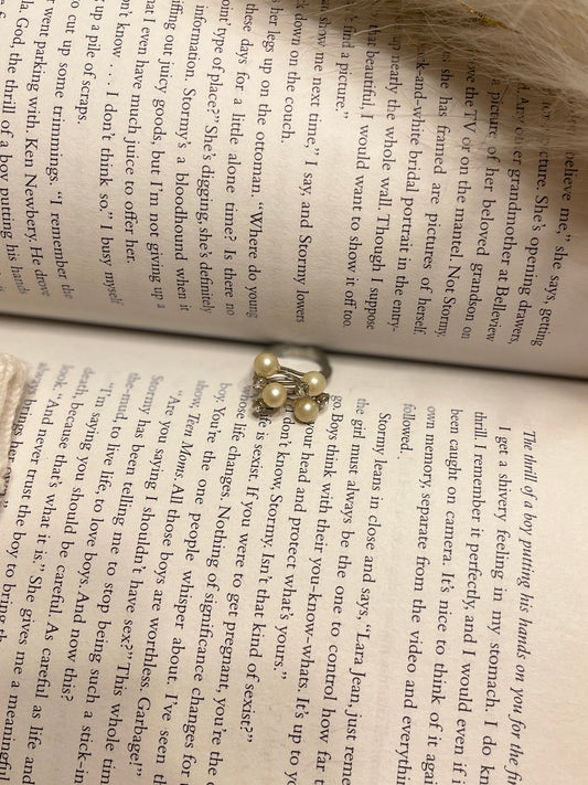 Pearl & Crystal Ring | From the Rack | Grace Thrifts