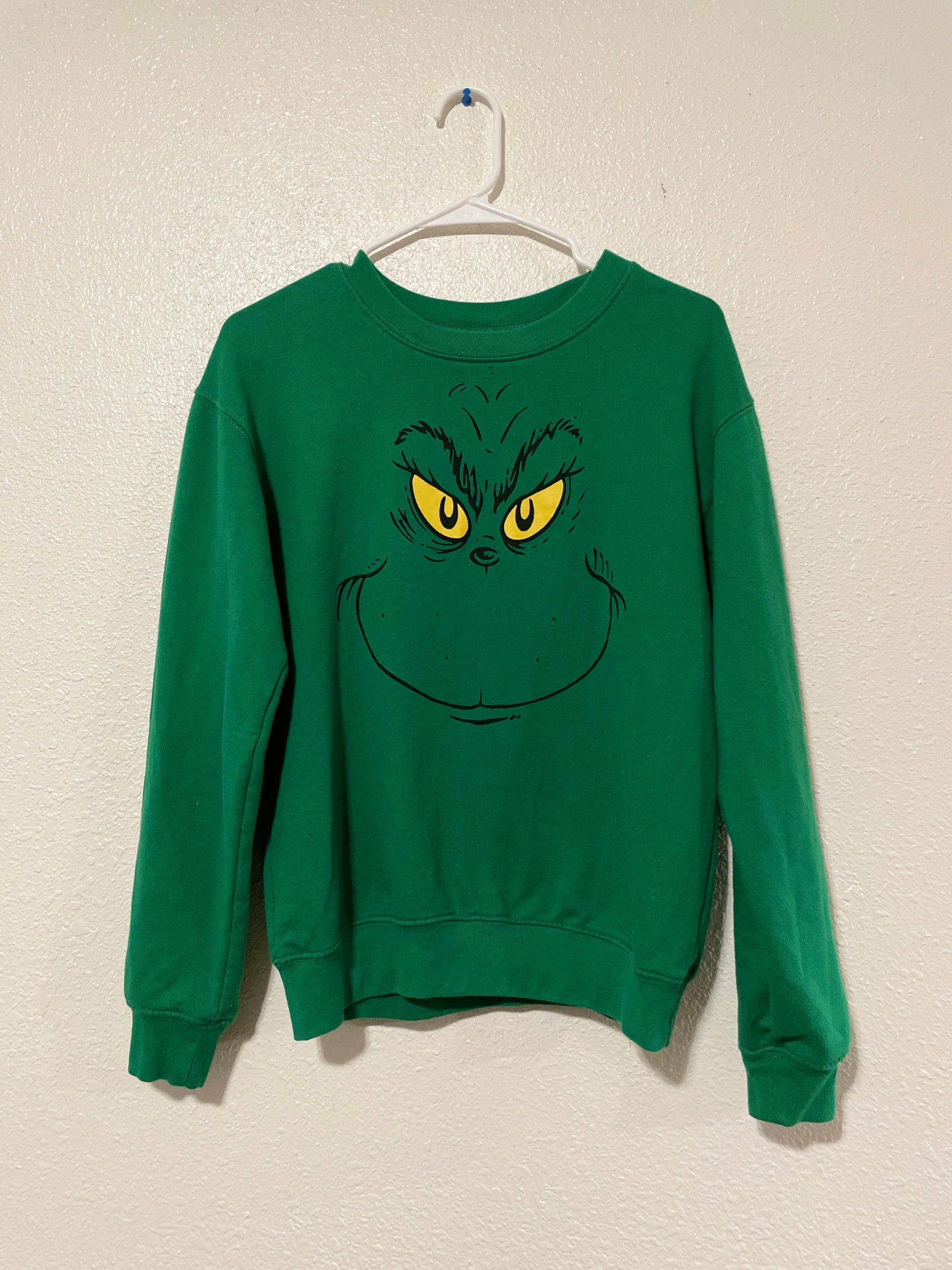 Green Grinch Crewneck | From the Rack | Grace Thrifts