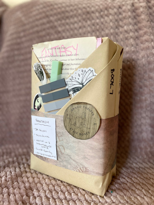Decorative book with a vintage design on a textured surface