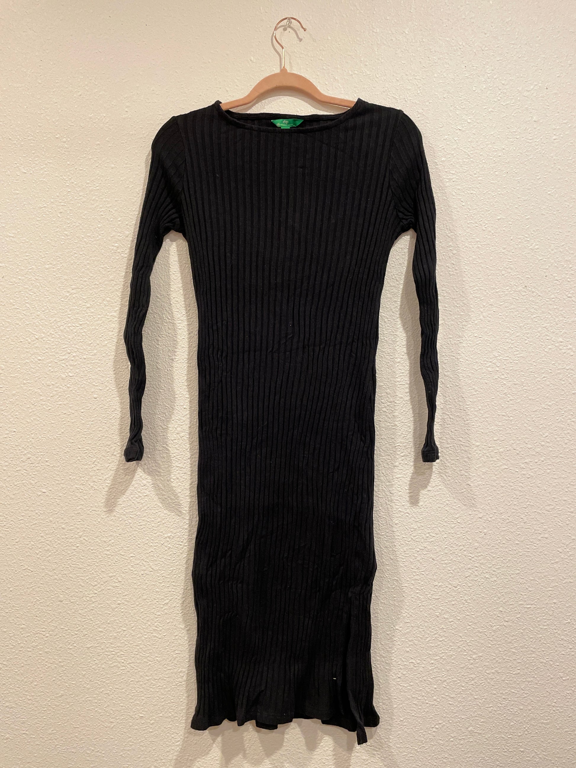 Black Ribbed Maxi Dress | From the Rack | Grace Thrifts