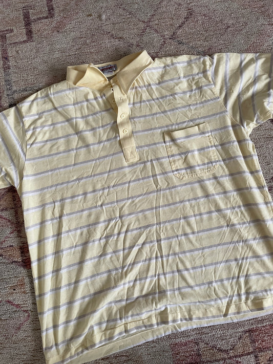 Yellow Striped Polo