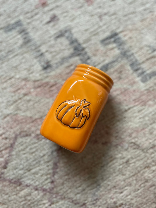 Pumpkin Mason Jar | From the Rack  | Grace Thrifts
