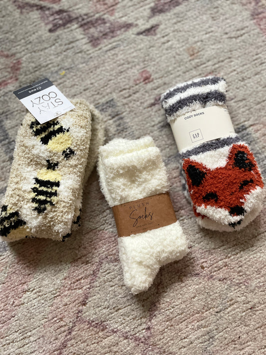Brand New Fuzzy Socks | From the Rack | Grace Thrifts