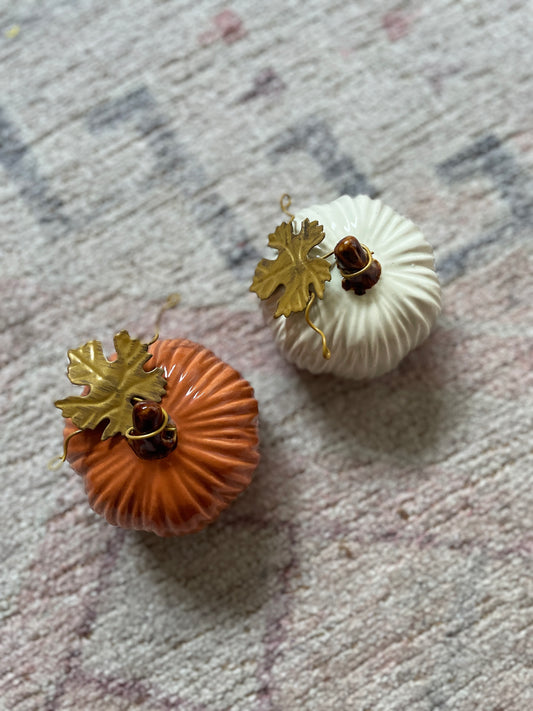 Ceramic Fall Pumpkins | From the Rack | Grace Thrifts